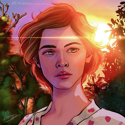 Good bye | Original Illustration illustration