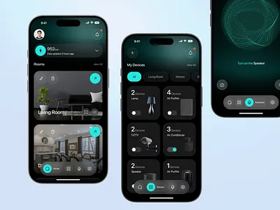Smart Home App app design application ui mobile app ui mobile ui modern ui remote control smart device smart home app smart home mobile ui ux design user interface