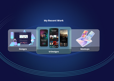 Recent Work Portfolio app design graphic design ui ux