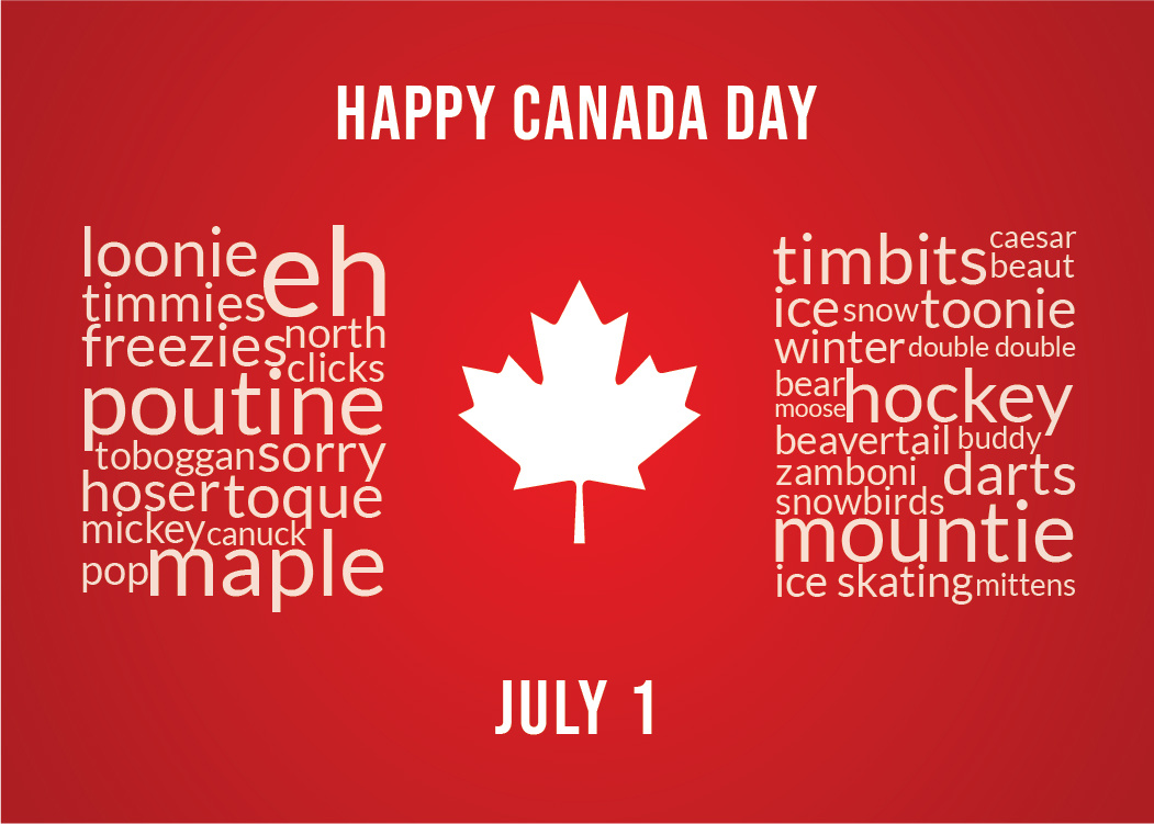 Canada Day Posts canada day card design graphic design illustration social media design