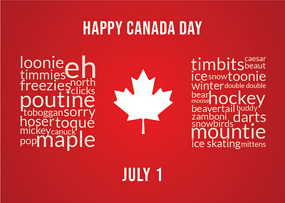 Canada Day Posts canada day card design graphic design illustration social media design