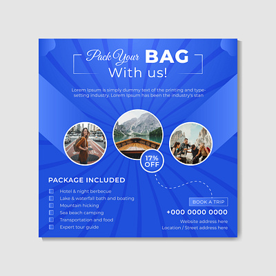 travel and tourism business agency marketing social media ads ads creative design ideas group tour holiday packages holiday trip marketing post modern online marketing social media social media marketing social media post tour tour announcement travel agency travel agency marketing