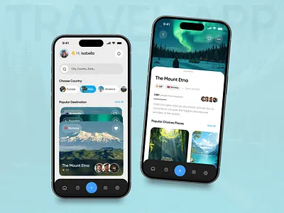 Travel App UI Design adventure app design booking clean destination flight app flight booking hotel booking app mobile app tourism tourist travel travel agency travel app travel booking traveling trip trip planner ui vacation