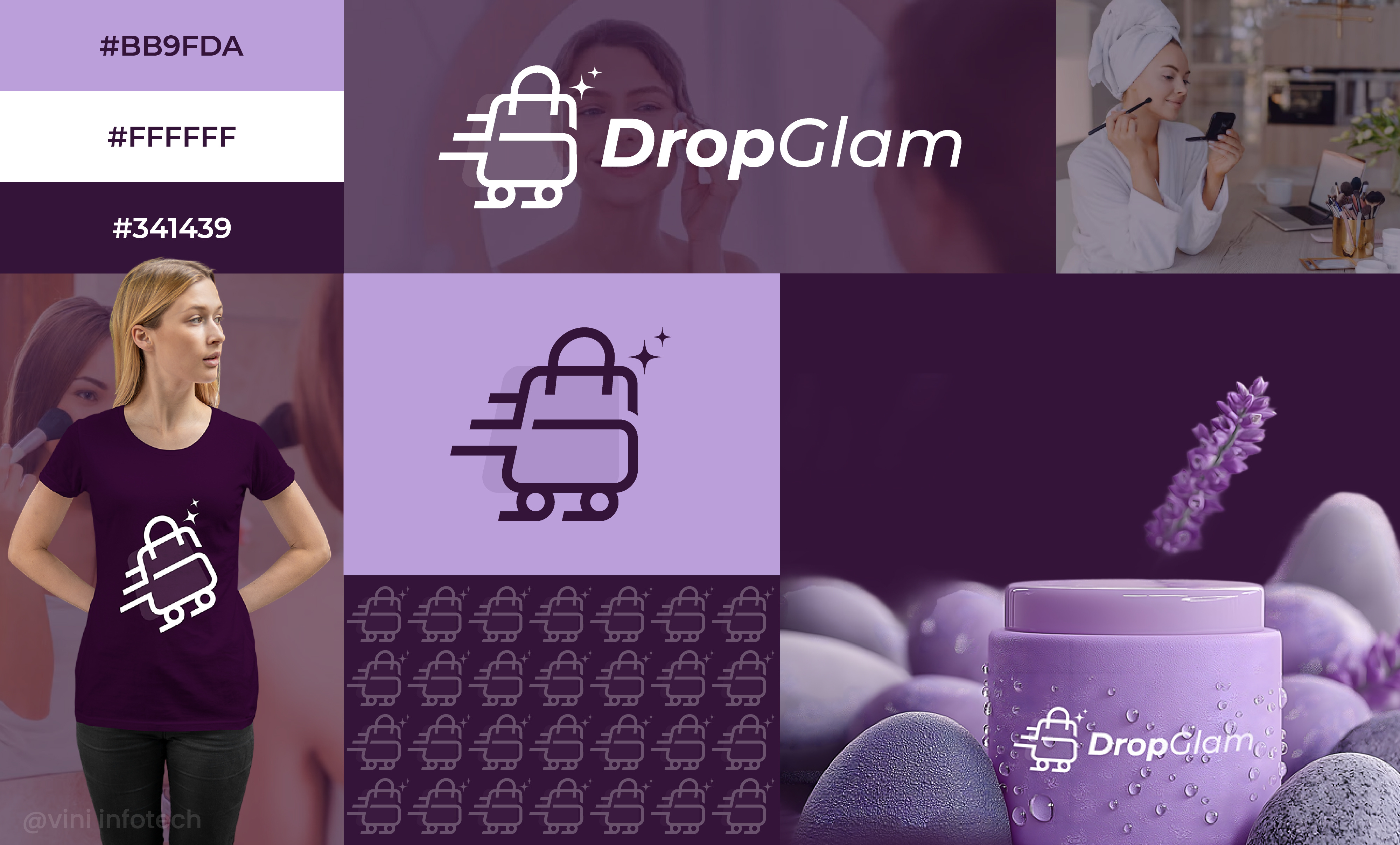 DropGlam Branding branding logo