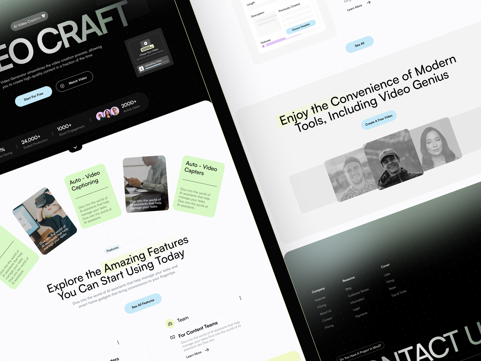 Example of Design + Webflow Or Framer Development 