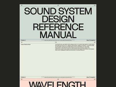 Reference Manual for Sound System Design clean layout manual reference manual sound typography website whitespace