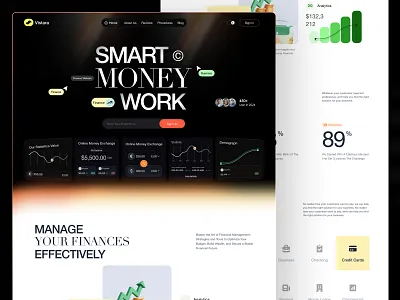 Vistara – Smart Finance Landing Page for SaaS & Fintech Platform ai agents ai agents landing page app branding clean fintech website dark ui fintech design digital banking ui finance dashboard concept finance landing finance landing page finance startup branding financial tools ux fintech saas ui framer landing page investment platform design money tracker design saas for finance ui for expense apps webflow finance design