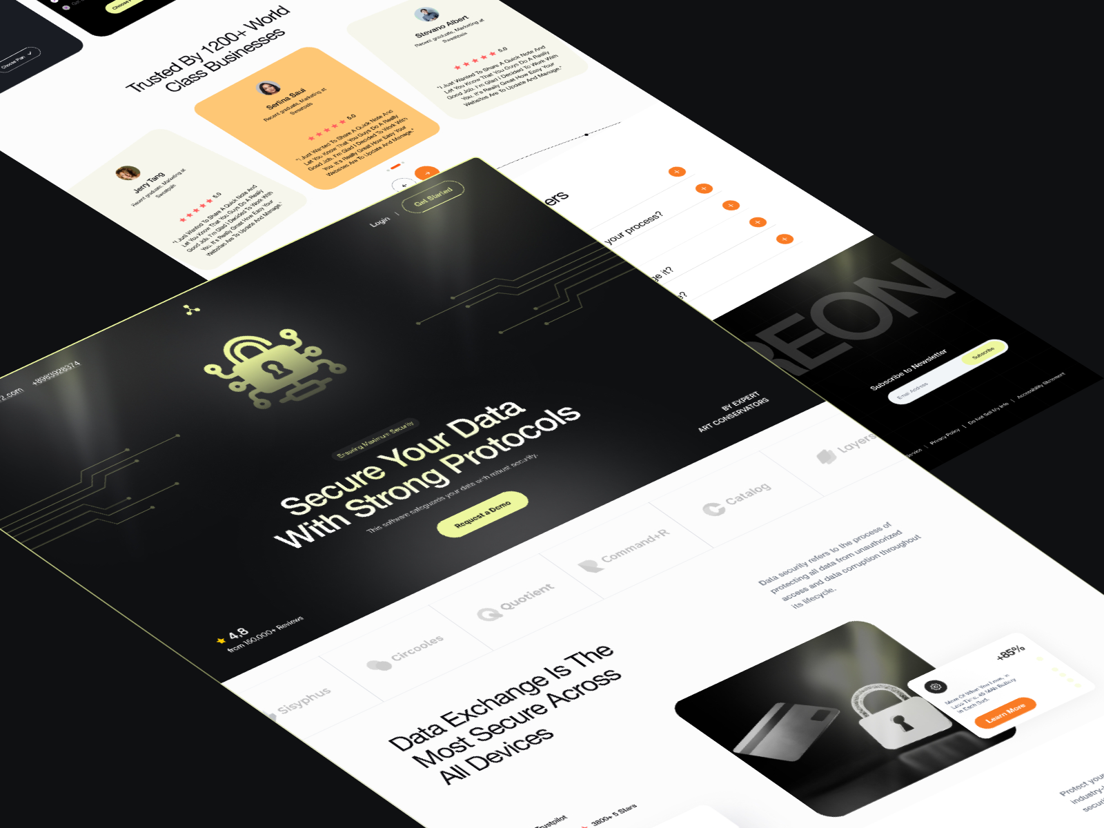Example of Design + Framer Development    Ai & Saa S