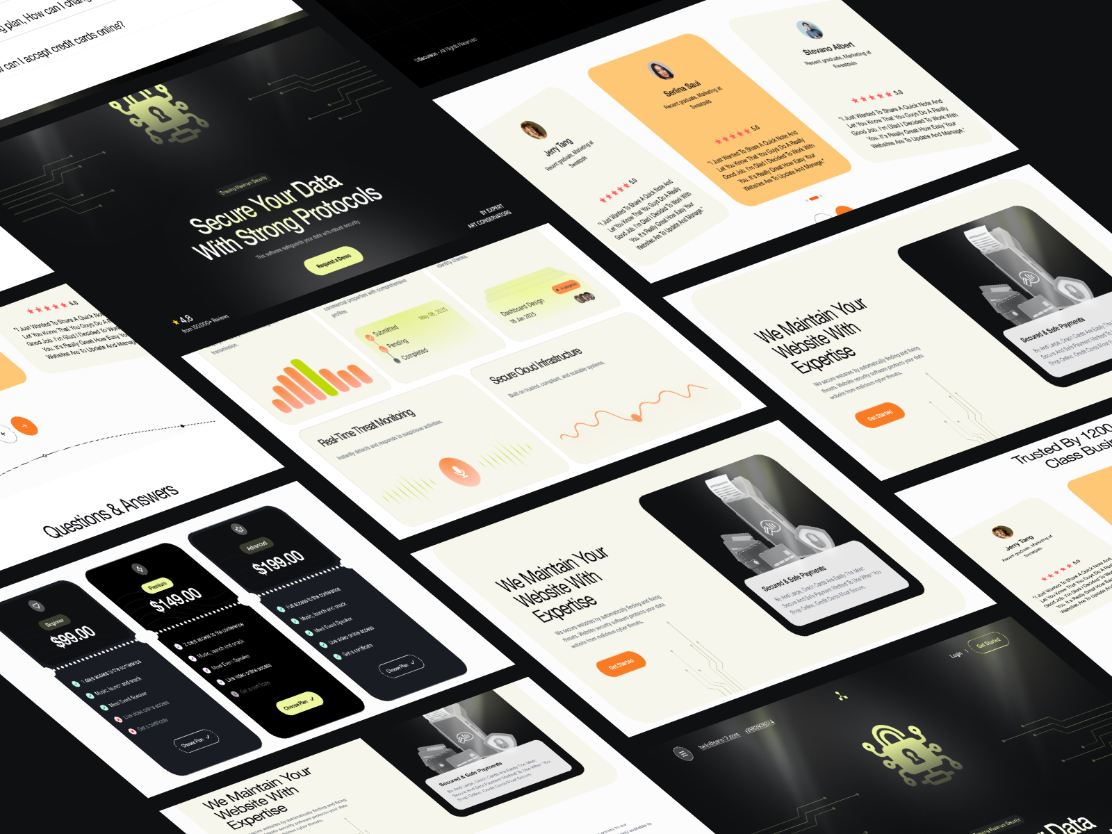 Example of Design + Framer Development    Ai & Saa S