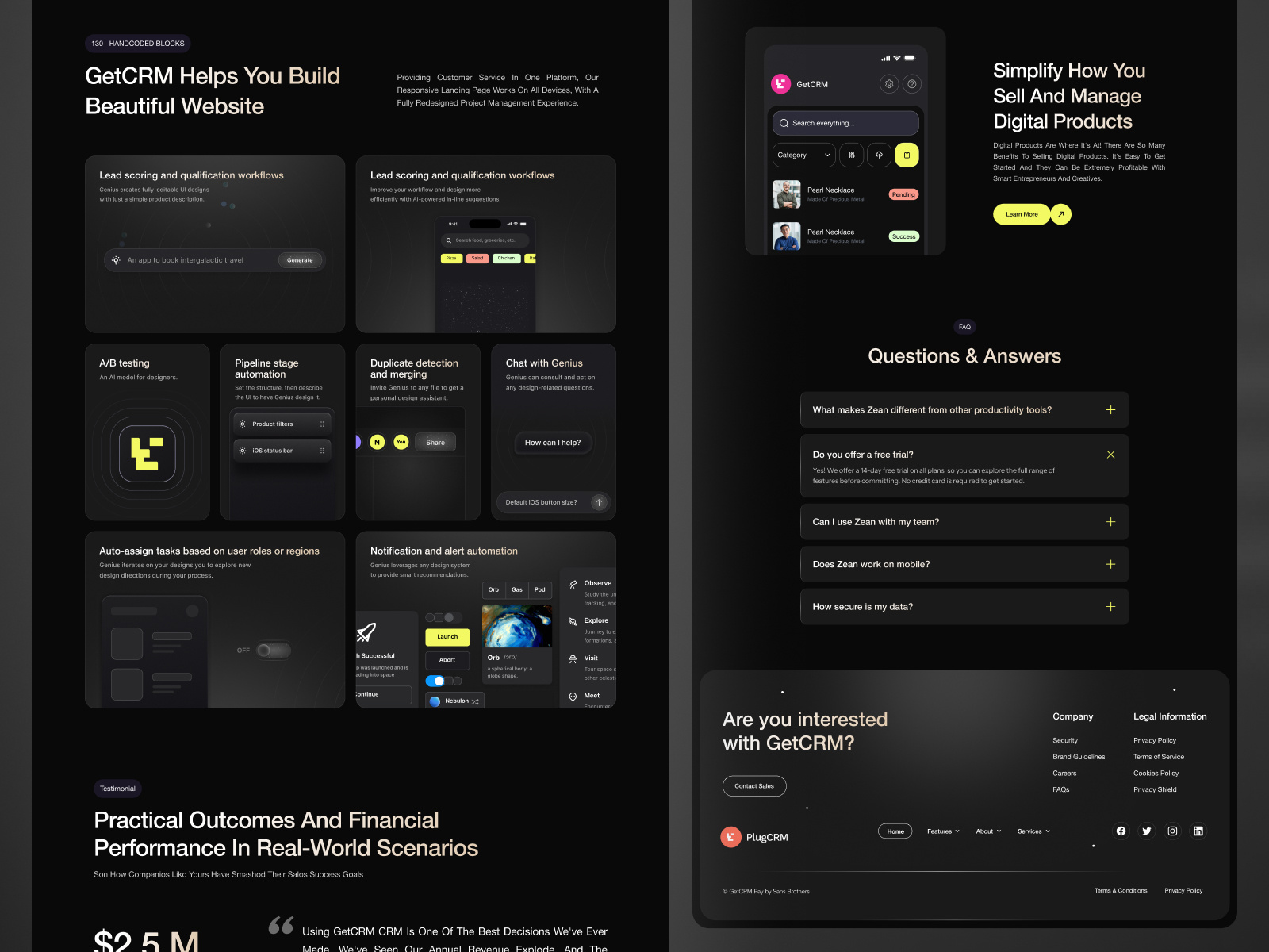 Example of Landing Page For Ai Agent Micro Saa S