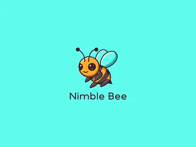 Playful Cartoon Mascot Bee Logo brand identity branding cartoon character design design logo graphic design icon illustration logo logo design logos logotype mascot mascot logo minimal minimalist modern modern logo timeless