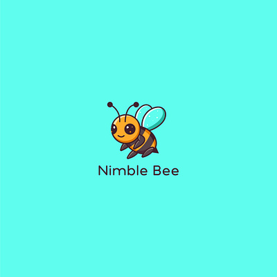 Playful Cartoon Mascot Bee Logo brand identity branding cartoon character design design logo graphic design icon illustration logo logo design logos logotype mascot mascot logo minimal minimalist modern modern logo timeless