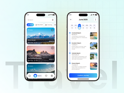 Travel Mobile App android app design app design app interface dark destination details page great design home screen illustration ios app mobile uf design modern app ui modern ui search tor guide tour planning app travel travel app ui ux visiting app