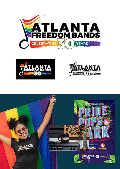 Atlanta Freedom Bands 30th Anniversary Logo design graphic design logo