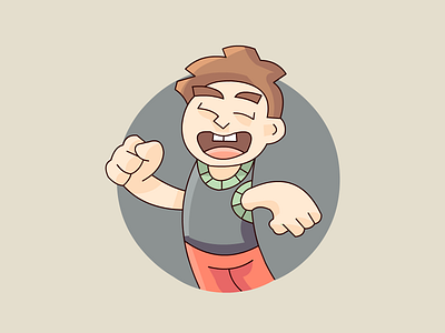 Happy Guy Mascot cool mascot geek mascot kid mascot mascot design mascot guy mascot illustration nerd mascot vector mascot