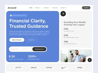 Fintech website UI design banking uiux banking website figma designer figma ui figma ui designer fintech uiux fintech uiux design fintech website fintech website design landing page ui modern web ui ui ui designer uiux designer ux web ui website ui