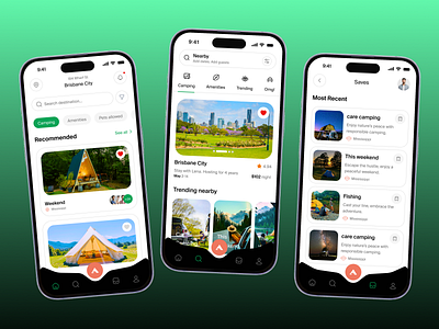 Hipcamp & RV Camping Mobile app app booking interface camping camping adventure camping app design concept exploration hipcamp ios ios app redesign mobile outdoor experience product rv tent camping saas travel app ui ui user experience user interface ux