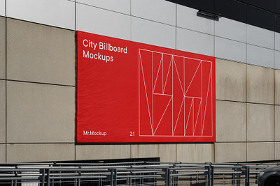 City Billboard Mockups PSD Scene ad billboard branding bundle citylight design download identity logo mockup psd template typography wall