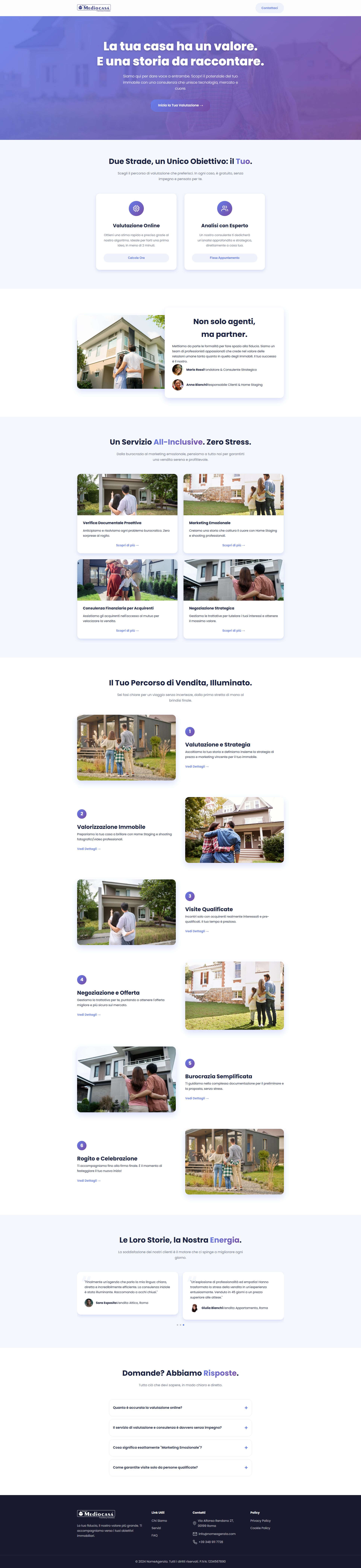 Real Estate Landing Page — Story-Driven & User-Focused Design italian design