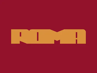 ROMA wordmark bold city design italy letter letterdesign letters logo logocreation logodesign roma rome sandro type type design typography vector word art wordmark