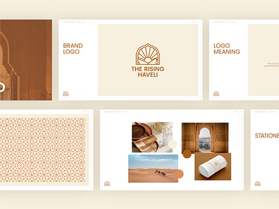 The Rising Haveli Branding brand guideline brand identity branding graphic design hotel indian logo