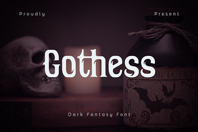 Gothess - Fantasy Serif dark font fantasy font font font awesome font design goth font lettering logo logotype typography
