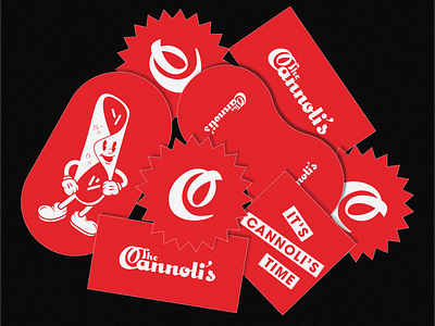 The Cannoli's Stickers brand brand design brand designer brand identity branding design food graphic design graphicdesign illustration logo logodesign logotype sticker stickers street food