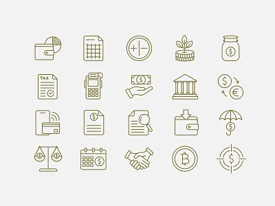 Finance & Banking Line Icons – Wallets, Payments, Crypto & More app budget planning calendar payment crypto icons digital wallet exchange currency finance icons financial report financial technology flat icon design icon set iconography icons illustration income tracker line mobile payment payment icon ui