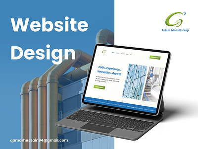 Ghani Global Group | Website Redesign branding company website corporate website design gas industry industrial website industry design landing page latest oil industry ui website website design