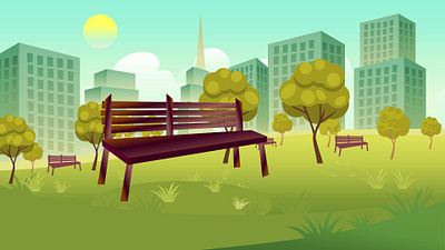 City Park Serenity: Urban Green Space Art community