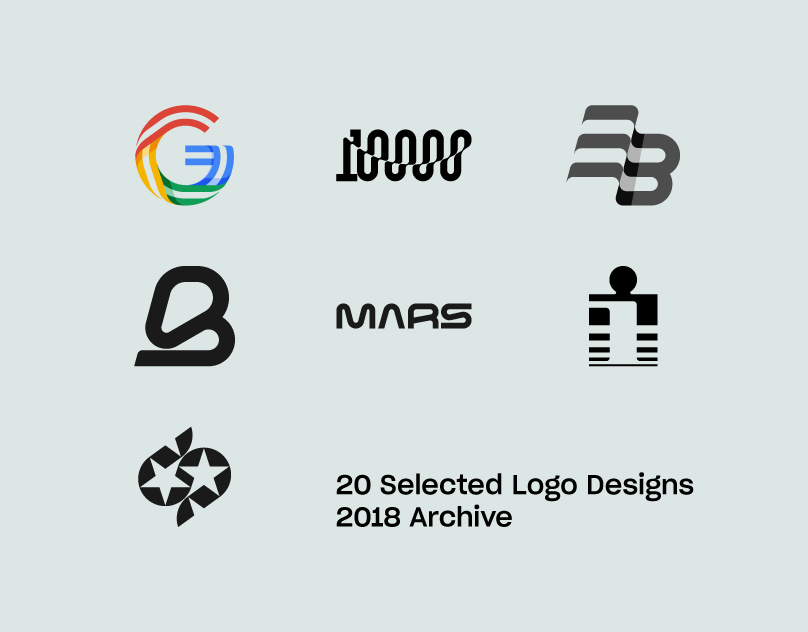 20 Selected Logo Designs: Marks & Symbols (2018 Archive) 3d logo branding design geometric logo icon illustration lettering logo logo design logotype minimalist logo modern logo monogram negative space logo typography ui ux