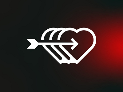 Triple Heart Arrow Logo Design arrow logo brand branding cupid logo dating app design heart arrow heart arrow logo heart bow heart bow logo heart line heart logo identity logo logo design logo maker logo service love arrow logo love bow triple heart logo