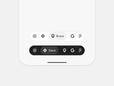 Clean Sleek Tab Bar branding design figma graphic design illustration landingpage logo ui uiux uiuxdesign vector