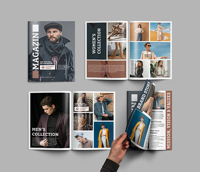 Clothing Brand Magazine Design | Fashion Magazine brochuredesign businessbrochure catalogdesign clothingcatalog companyprofiledesign fashioncatalog lookbookdesign magazinedesign multipagedesign print printdesign