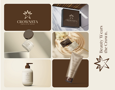 CROWNSTA: A Branding Statement of Elegance brand design brand identity branding design graphic design illustration logo logo design project vector vector art