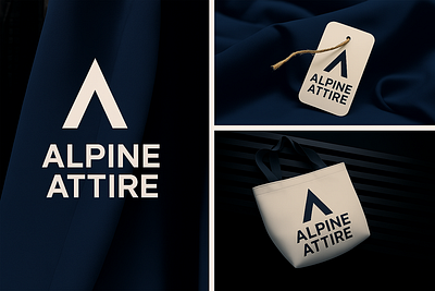 Alpine Attire – Where Simplicity Meets Substance Modern elegance 3d animation branding graphic design logo motion graphics ui