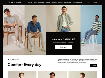 E-commerce clothing website Design 2025 app branding clothing e commerce graphic design illustration logo mobile motion graphics trending trending america trending design trending finland trending work trendings ui web app website website design orix creative