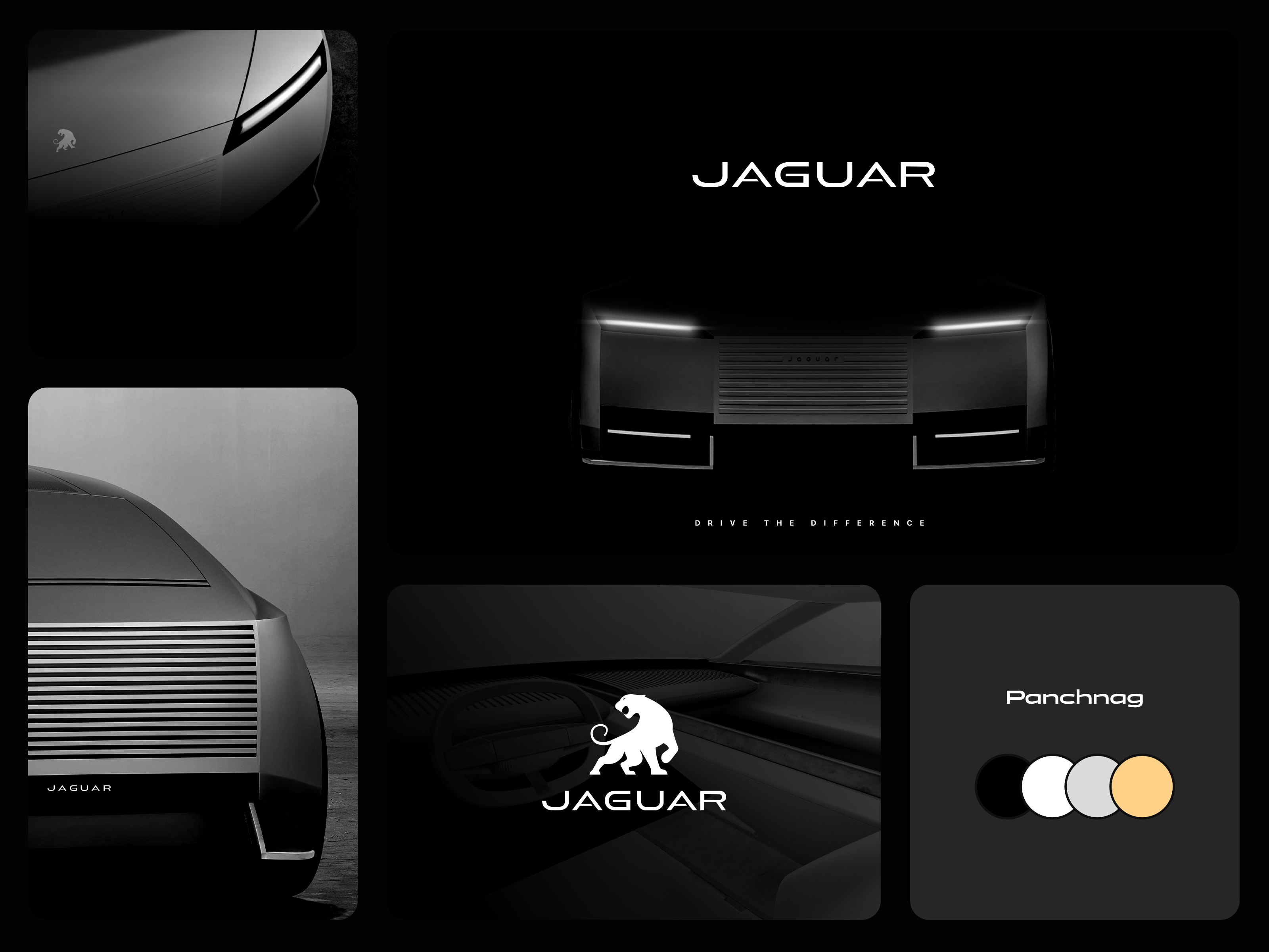 Jaguar rebranding brand branding business car design ev graphic design identity inspiration jaguar logo logo design logo system logotype packaging product ui visual identity wordmark