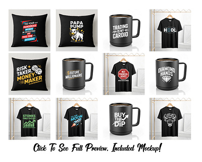 Stock Market & Crypto Trader Merchandise Designs Collection future millionaire