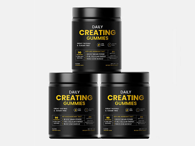 Product packaging label design black bottle design energy food graphic design gym label label design marketing packaging packaging design packaging label pouch product sticker supplement vitamin