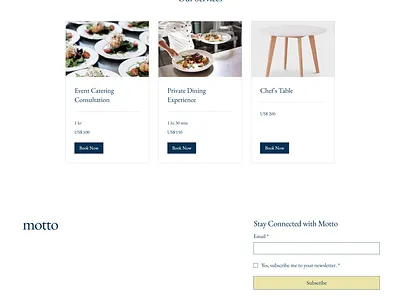 motto-service-restaurant ui