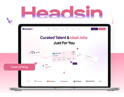 Headsin ai graphic design hiring platform ui ux