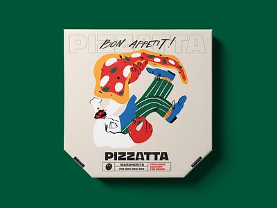 Pizza Packaging Design: Margherita branding catering character design design studio digital art digital illustration digital painting food graphic design identity design illustration illustration art illustrations illustrator marketing packaging pizza pizza box restaurant