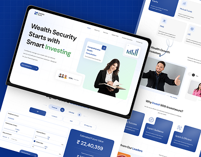 InvestaSure logo ui ux web design