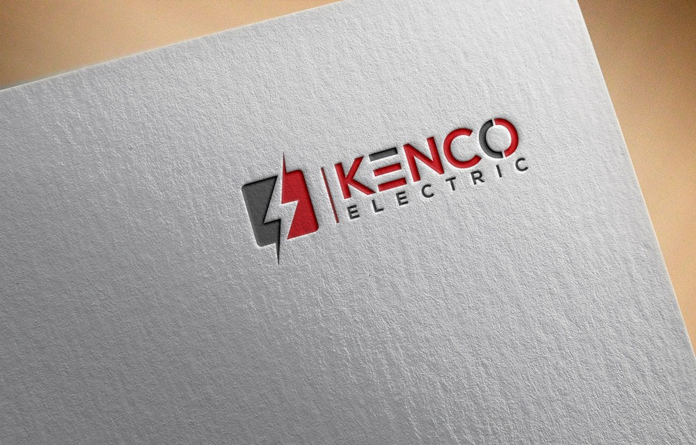 Kenco Electric company logo branding creative design electric logo graphic design logo logo design logo type modern logo vector vector design