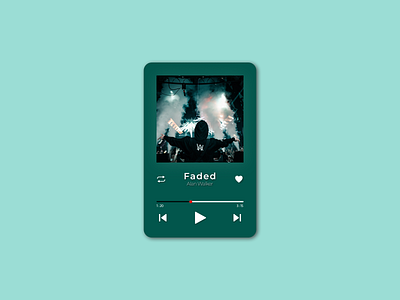 Daily UI - Day 2: Music play card card design daily ui design figma music ui uidesign uiux user interface