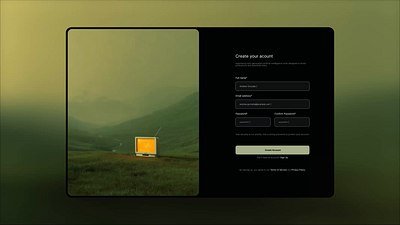 Login Signup page for an AI company 3d ai animation branding graphic design logo motion graphics product design ui web design