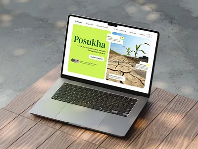 Landing page for POSUKHA web service bento drought gis landing light web service