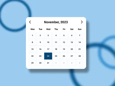 Daily UI - Day 5: Calender Design calender calenderdesign creative daily ui daily ui design dailyui design figma ui uidesign uiux