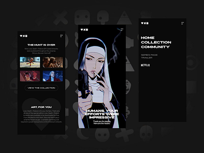 Love, Death + Robots 3d animation branding graphic design motion graphics ui